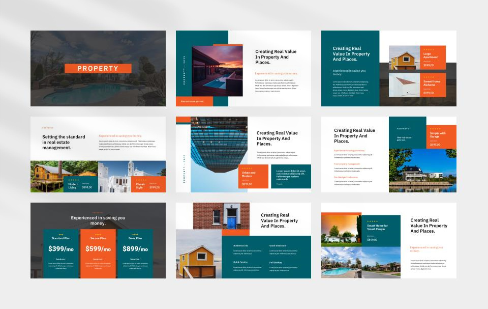 橘色房产公司介绍PPT模板.pptx