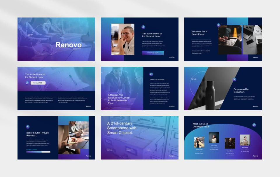 蓝色渐变商务职场计划总结PPT模板.pptx