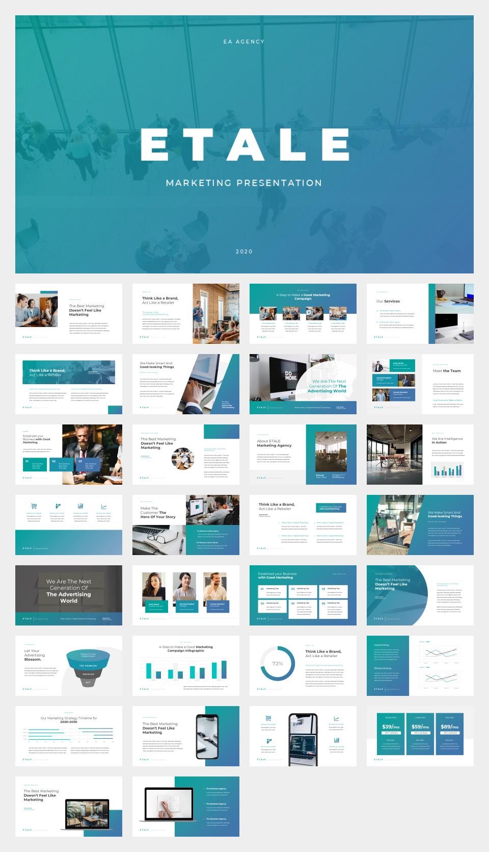 蓝色职场计划总结PPT模板.pptx