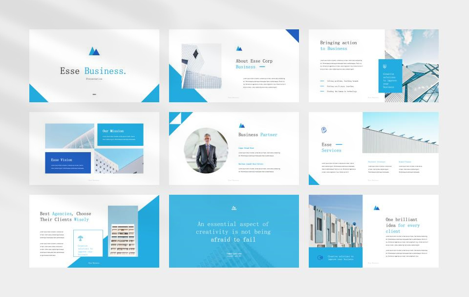 蓝色建筑公司介绍PPT模板.pptx