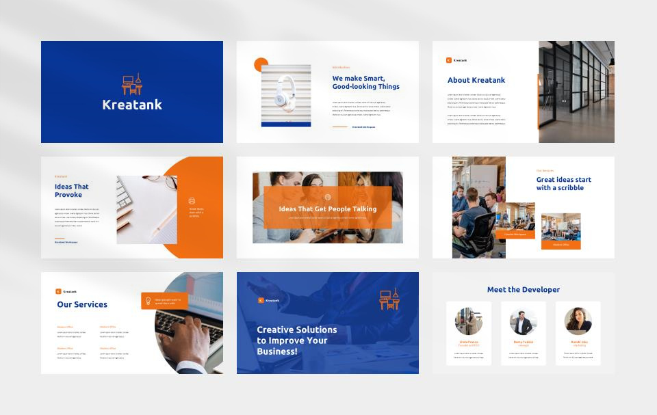 蓝色商务公司介绍PPT模板.pptx