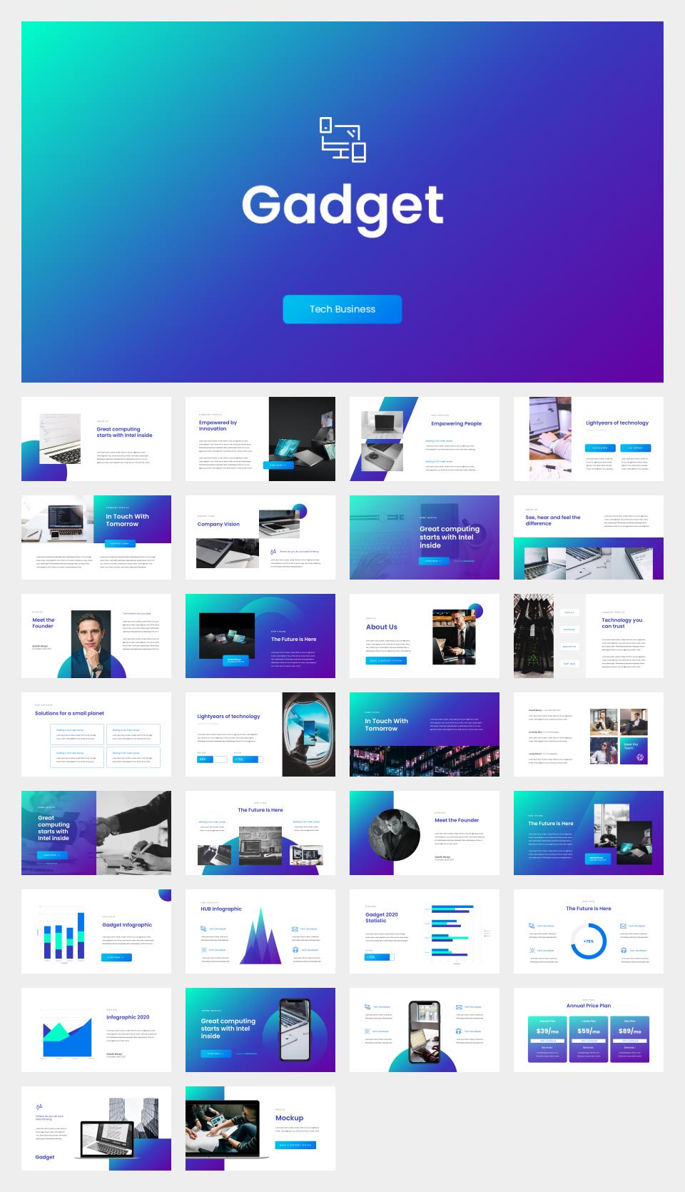 蓝色办公公司介绍PPT模板.pptx