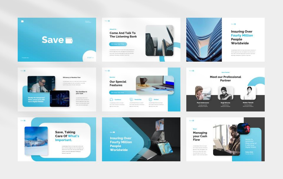 蓝色商务简约风PPT模板.pptx