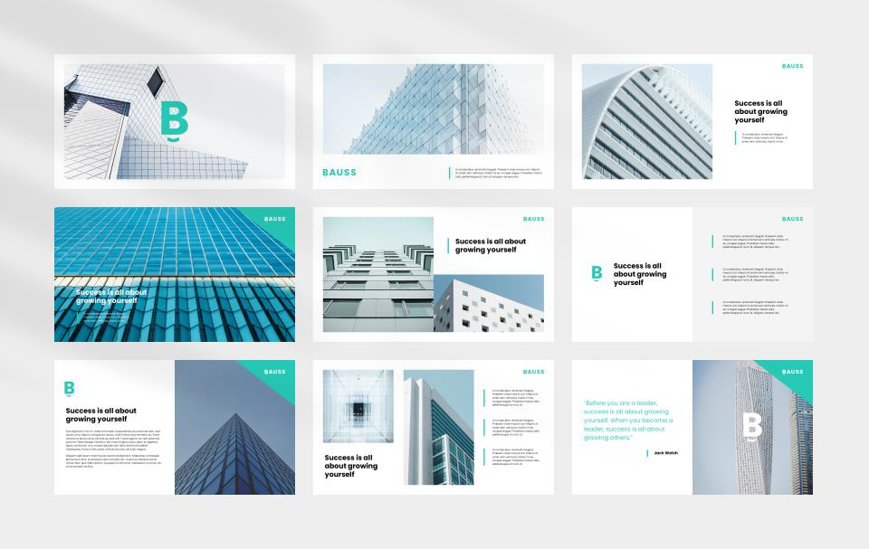 蓝色建筑计划总结PPT模板.pptx