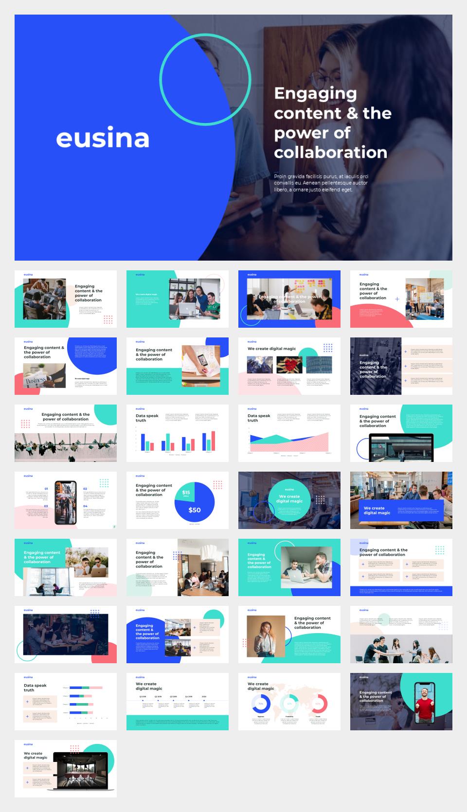 彩色团队合作计划总结PPT模板.pptx