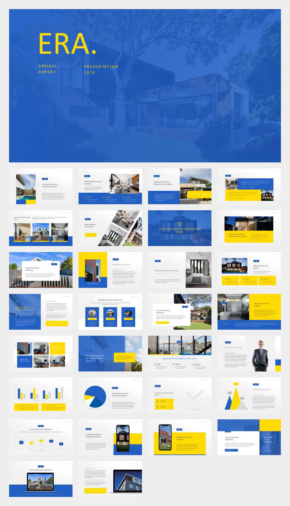 蓝绿色房地产公司介绍PPT模板.pptx