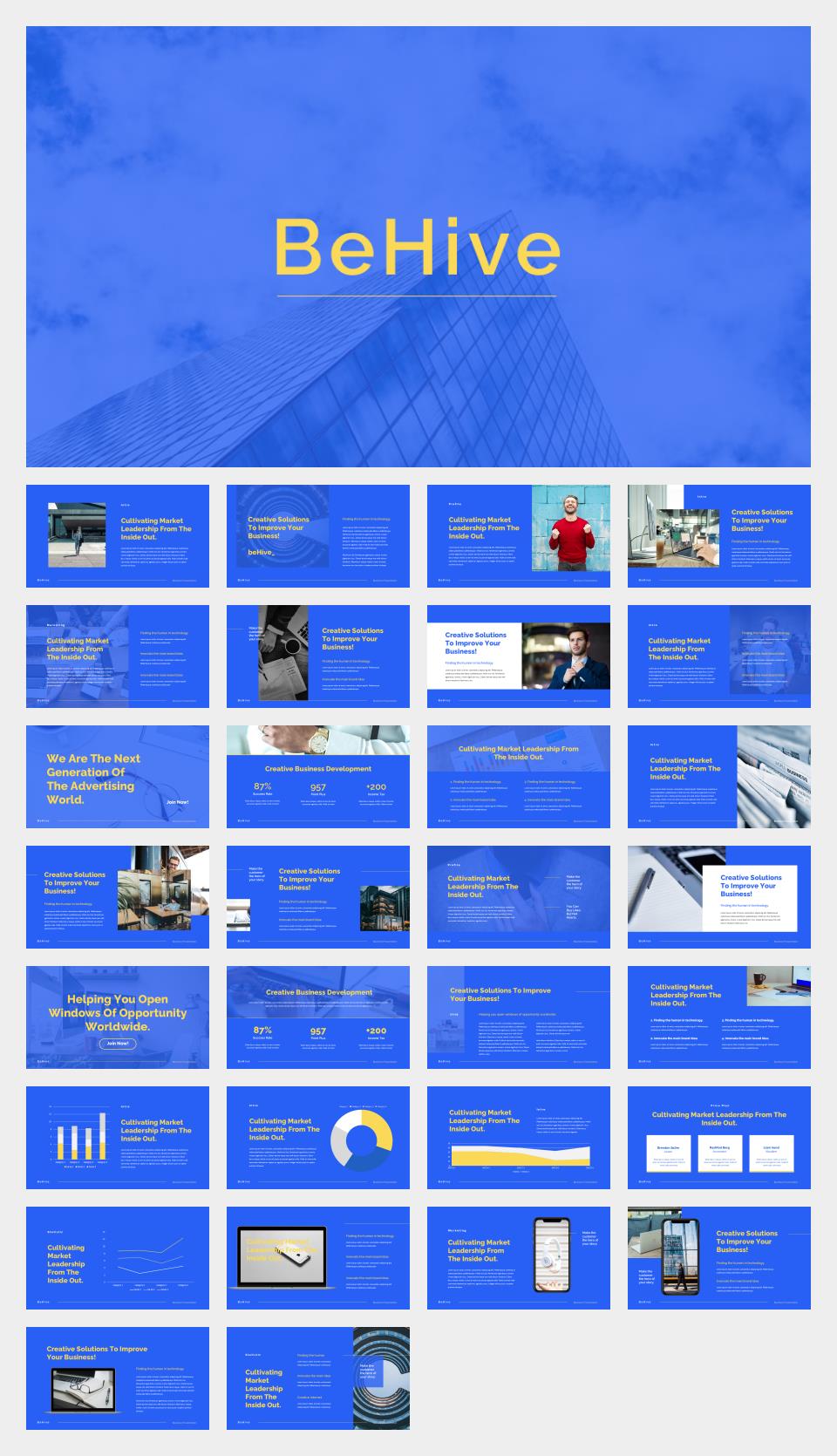 蓝色商务工作汇报PPT模板.pptx