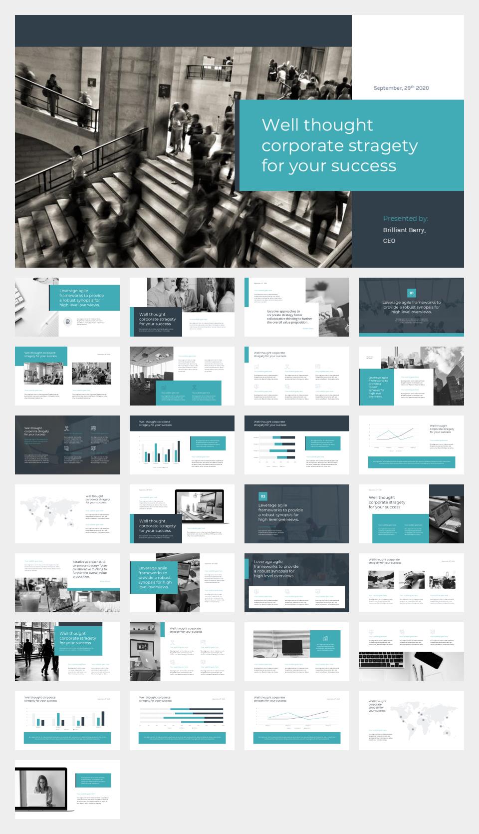 绿色商务公司介绍PPT模板.pptx