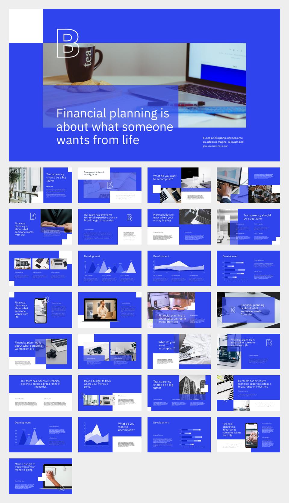 蓝色商务工作汇报PPT模板.pptx