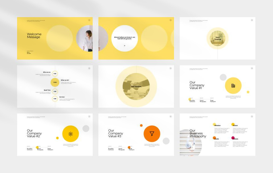 黄色商务工作汇报PPT模板.pptx