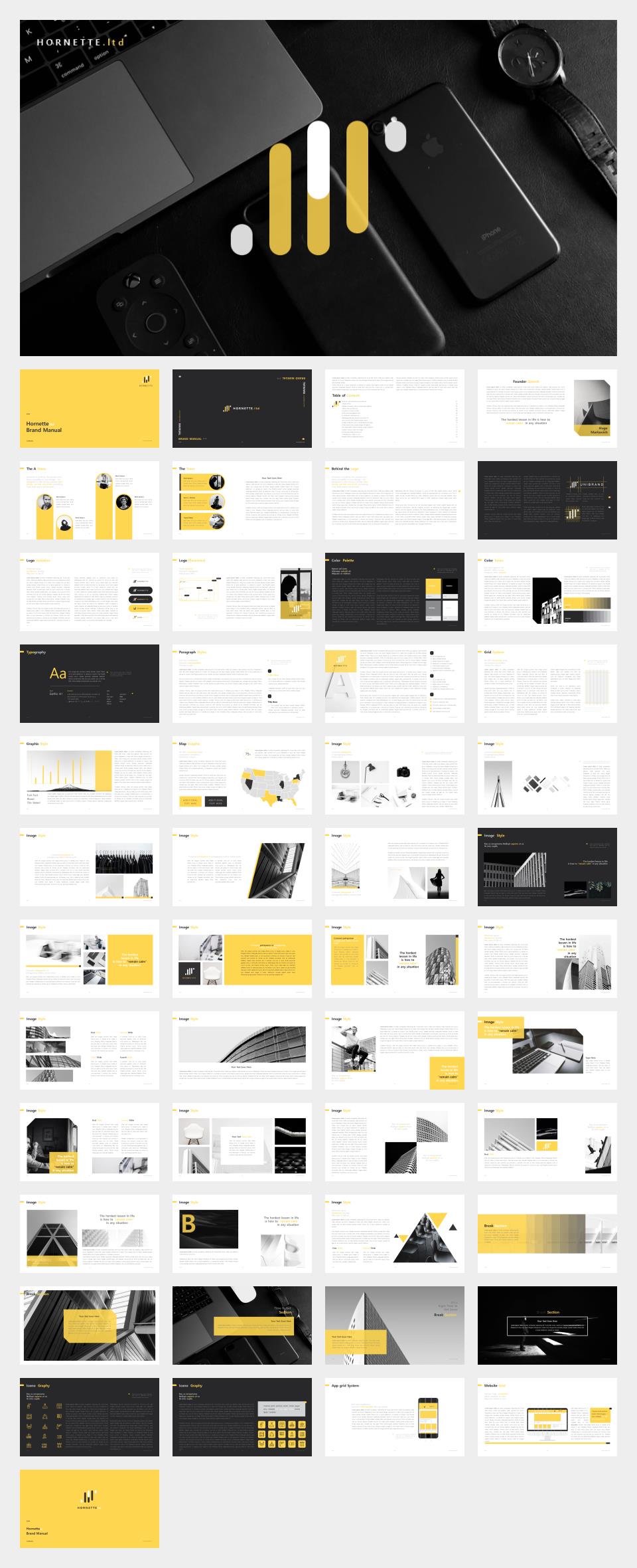 黄色职场商务风PPT模板