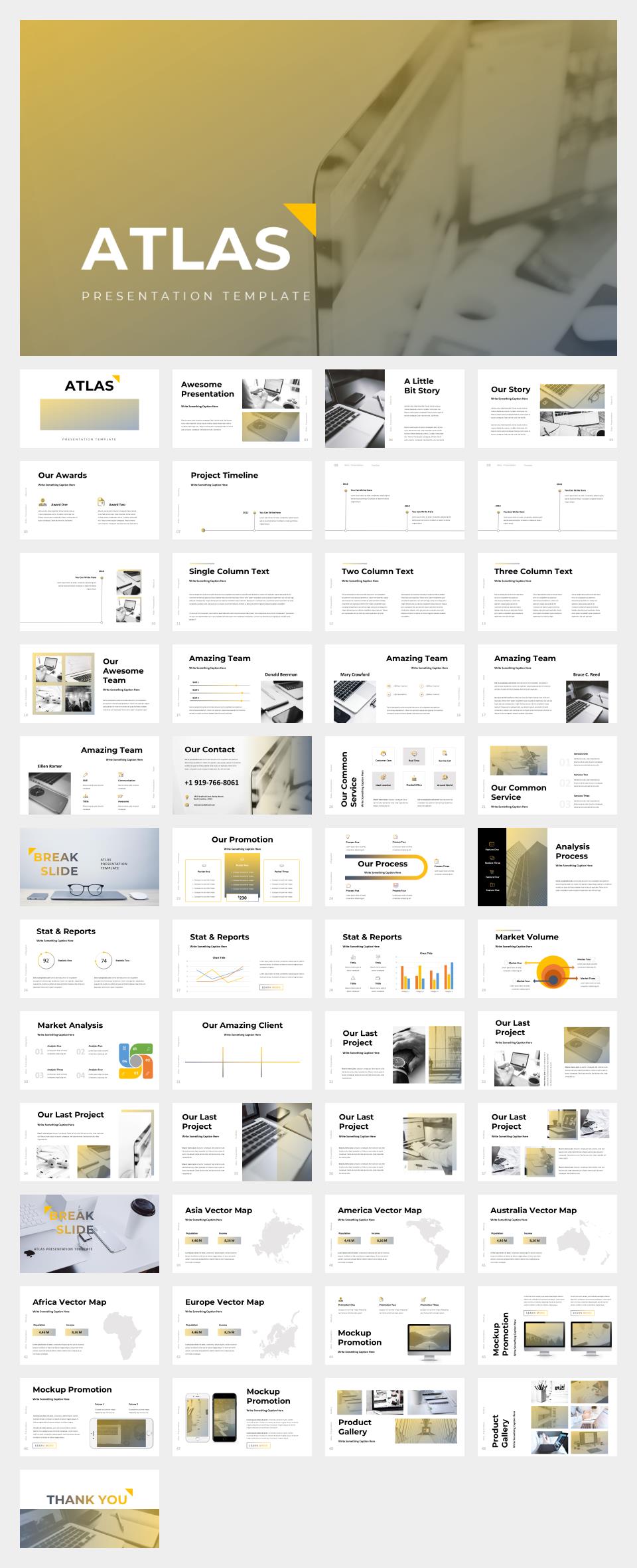 黄色职场商务风PPT模板