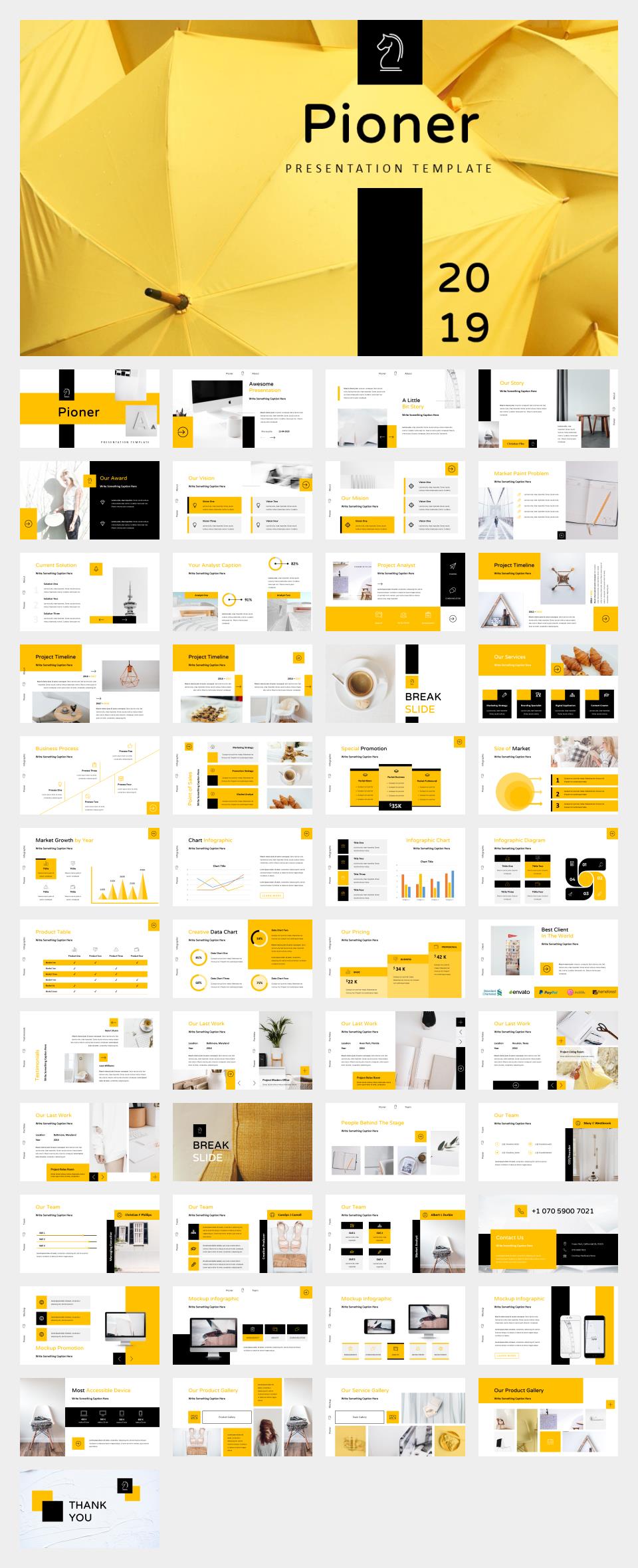 黄色职场商务风PPT模板