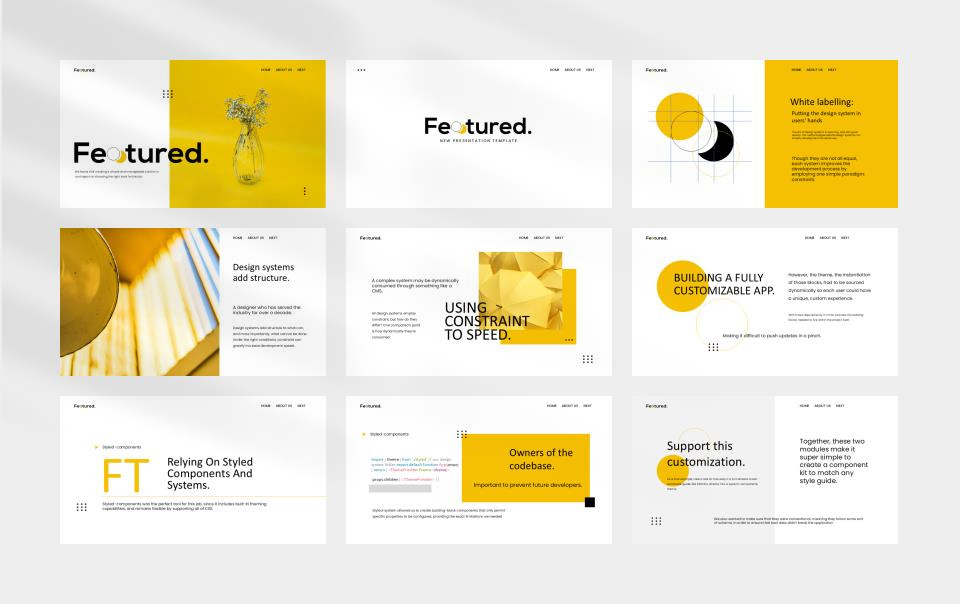 黄色职场商务风PPT模板