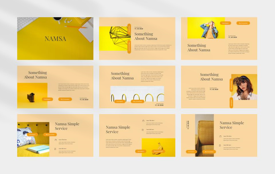 黄色职场商务风PPT模板