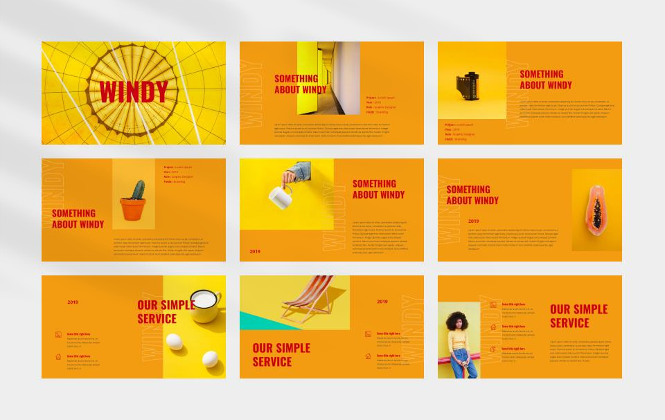 黄色职场商务风PPT模板