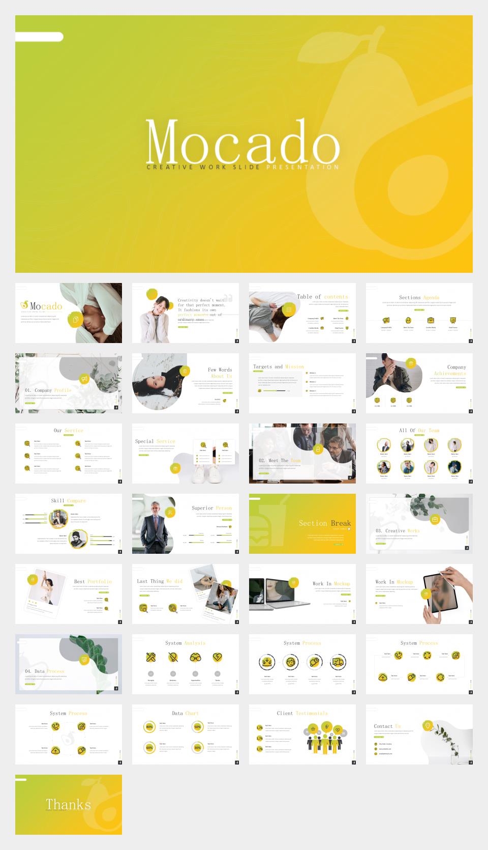 黄色职场商务风PPT模板