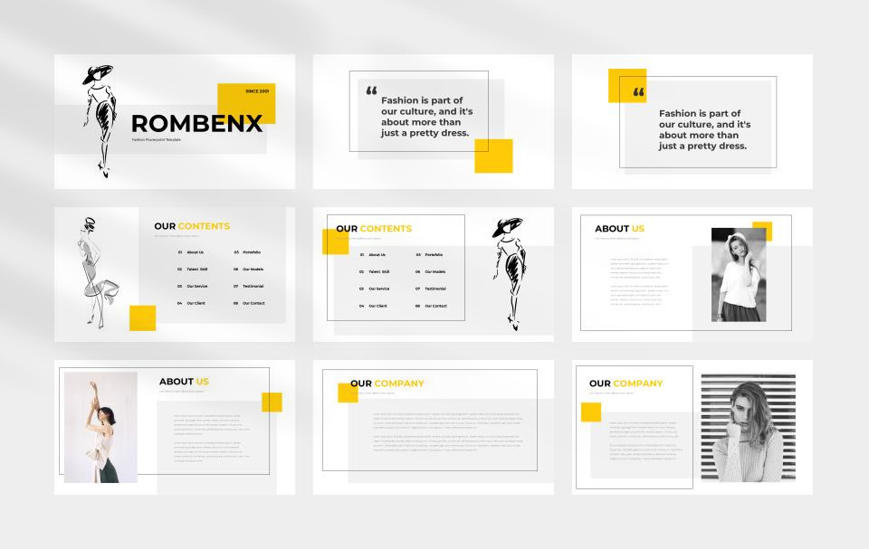 黄色职场商务风PPT模板