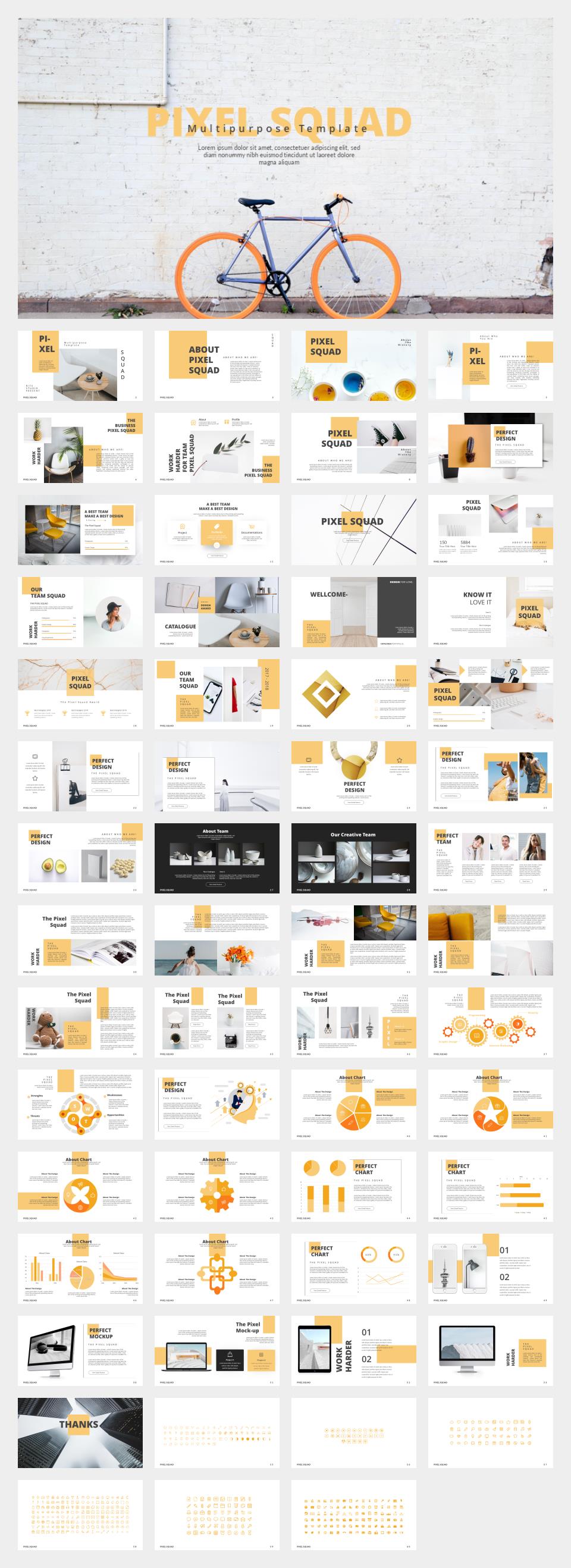 黄色职场商务风PPT模板