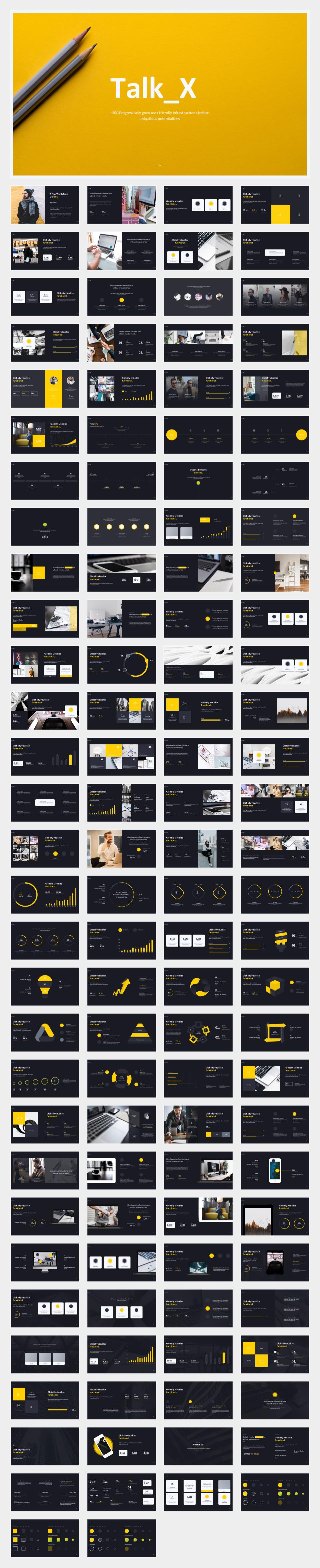 黄色职场商务风PPT模板