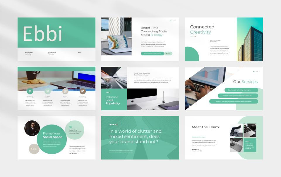 简约绿色商务公司介绍PPT模板.pptx
