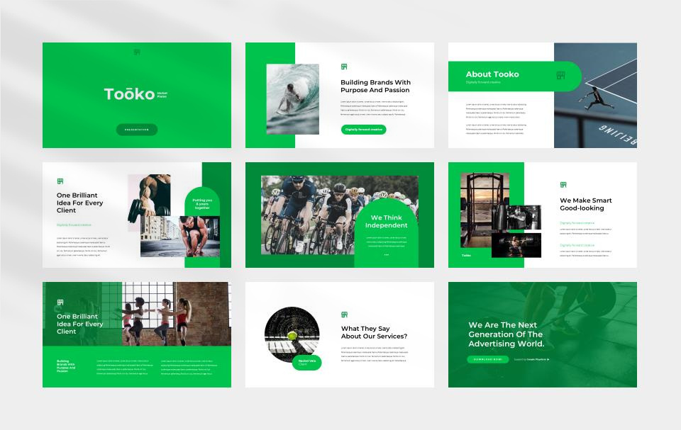 绿色运动计划总结PPT模板.pptx