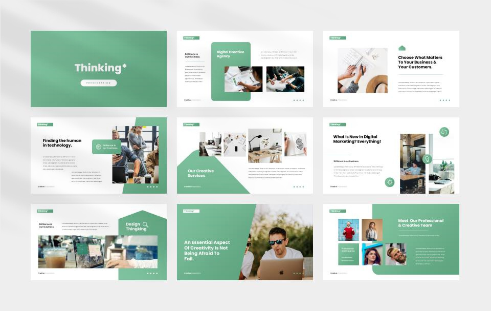 绿色脑暴计划总结PPT模板.pptx