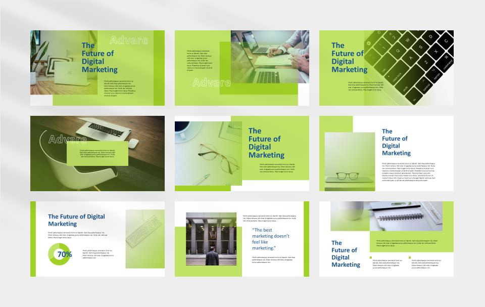 绿色办公公司介绍PPT模板.pptx