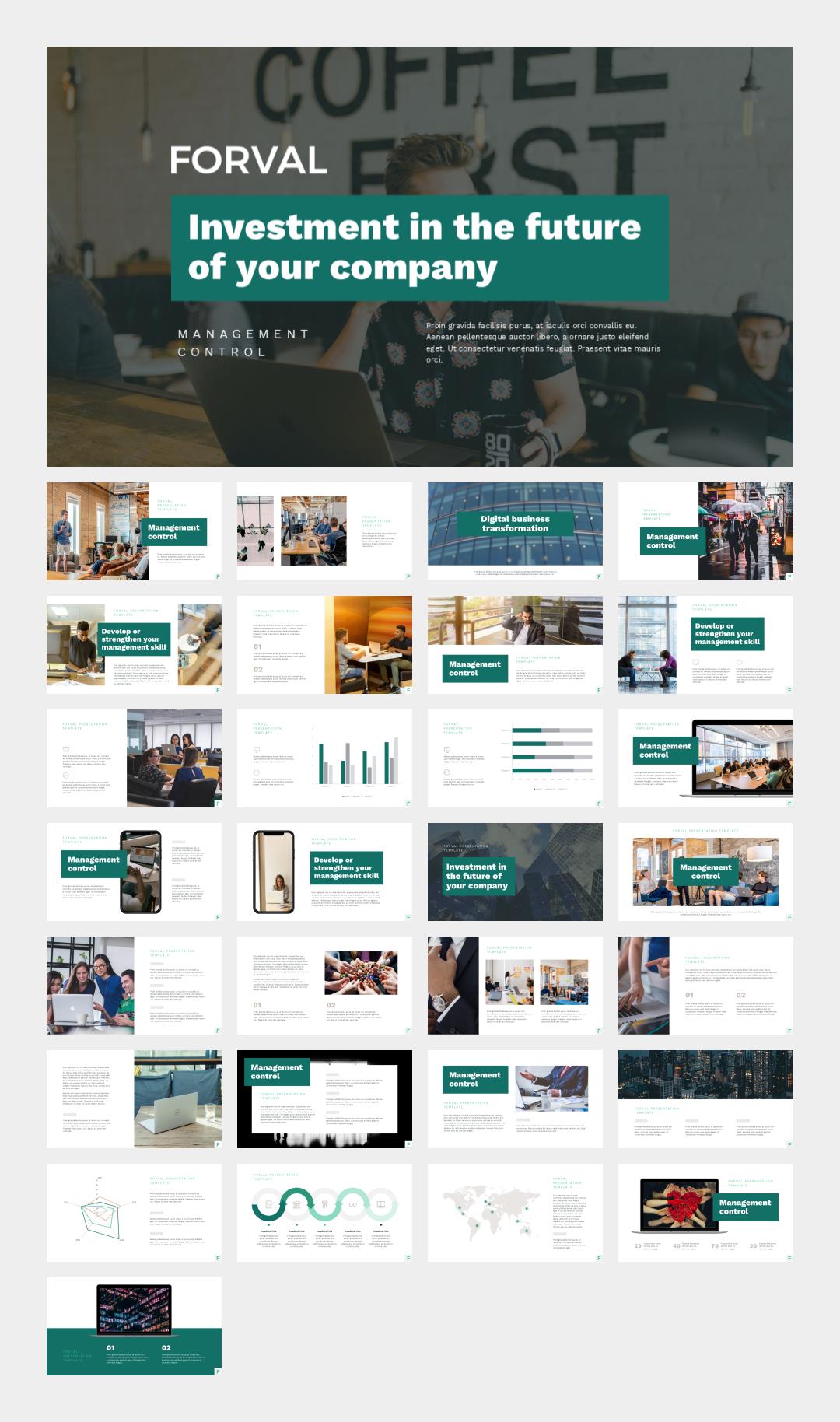 绿色合作计划总结PPT模板.pptx