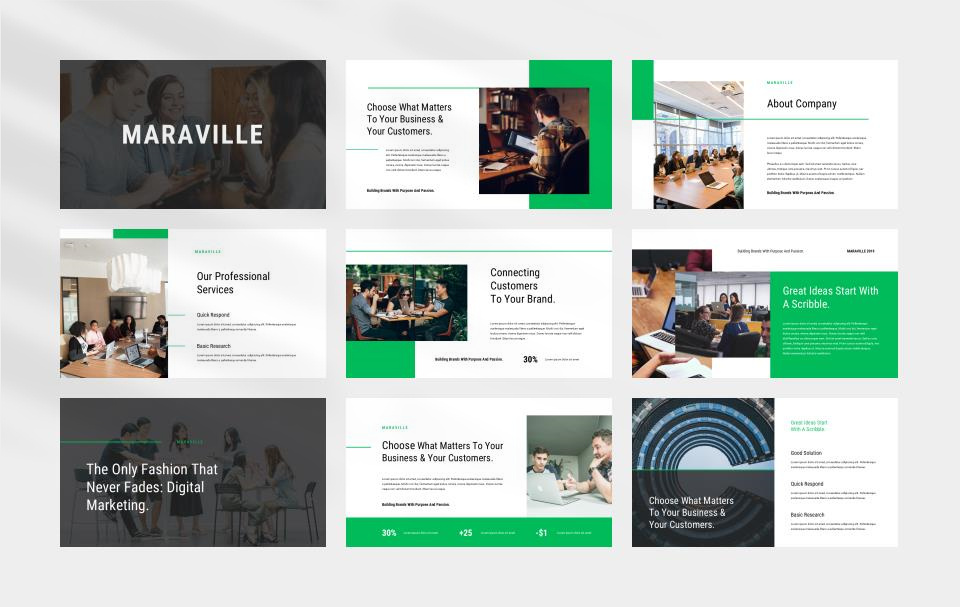 绿色商务公司介绍PPT模板.pptx