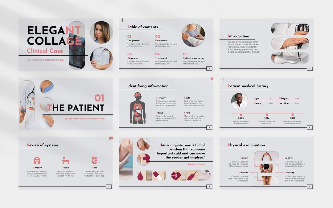 红色电力能源主题PPT模板