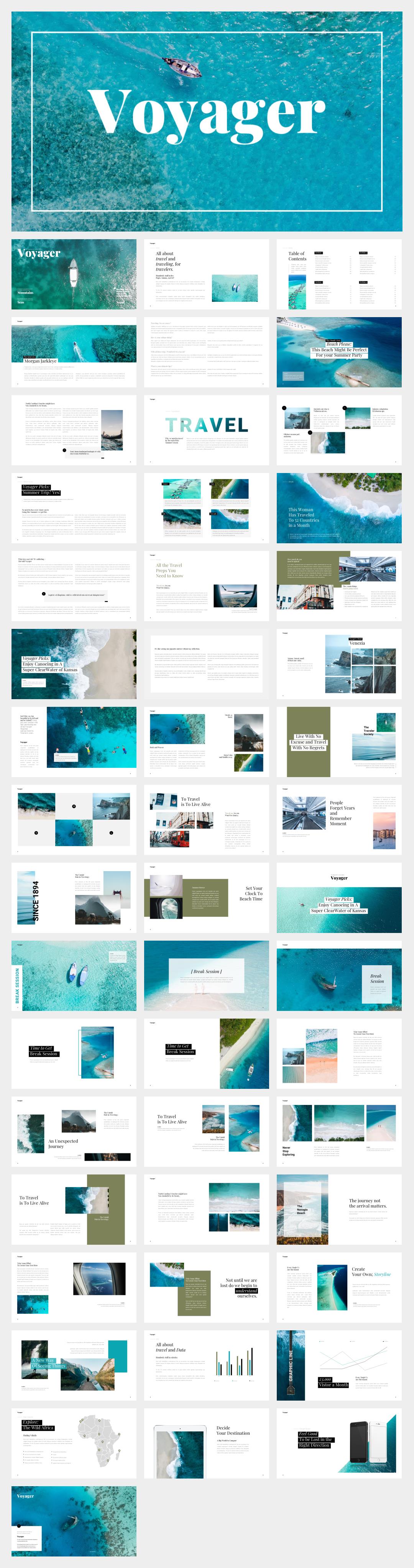 蓝色大海旅游旅行ppt模板.pptx