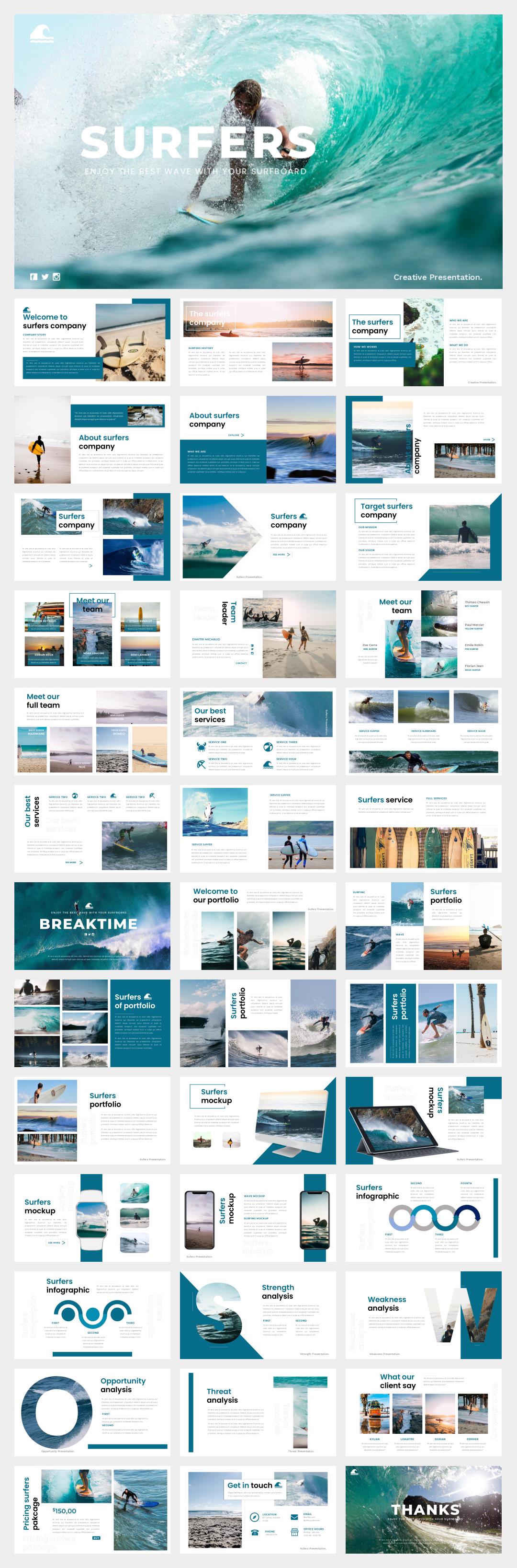 蓝色冲浪者公司介绍模板ppt.pptx