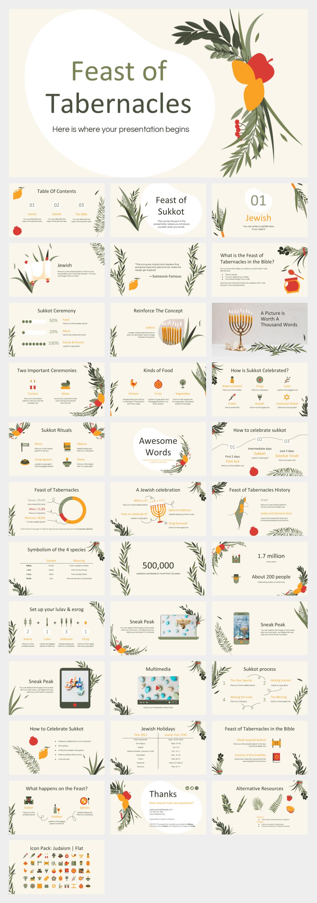 简约清新花卉文艺主题PPT模板