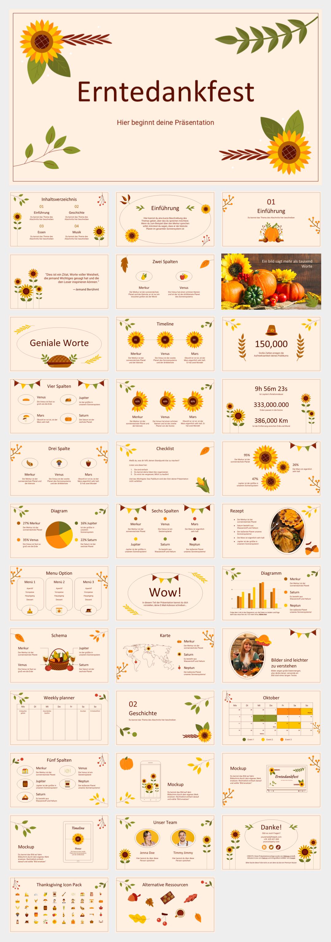 多彩卡通花卉文艺主题PPT模板