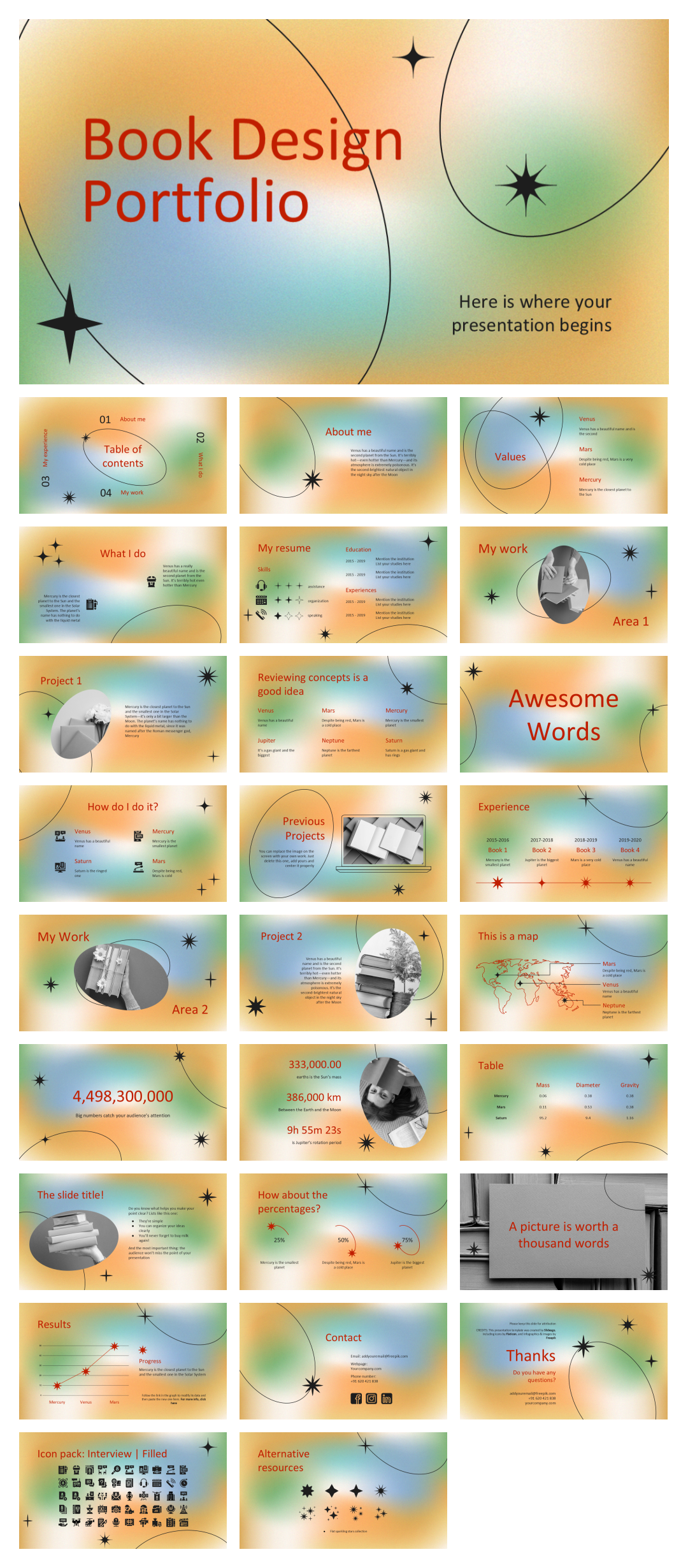 黄绿高级弥散风PPT模板
