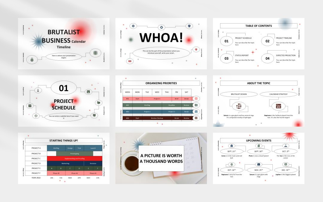 简约高级弥散风PPT模板