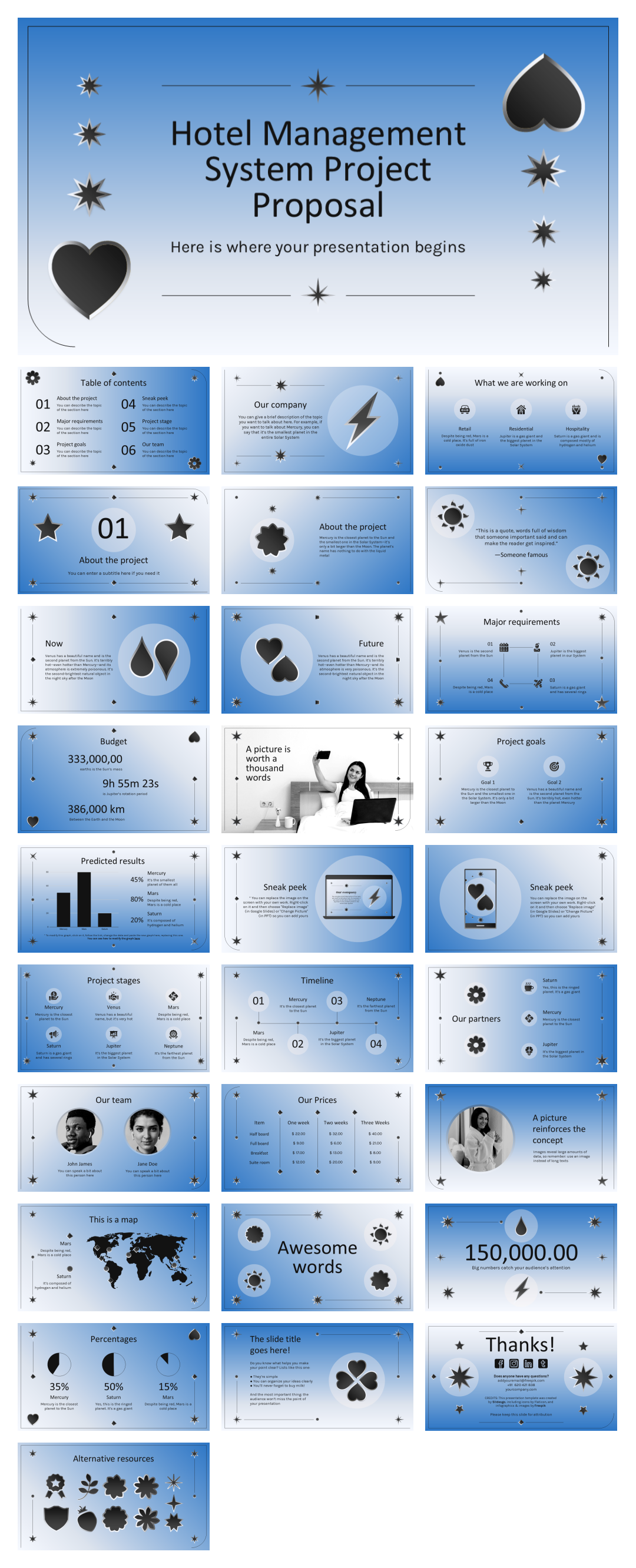 蓝色高级弥散风PPT模板