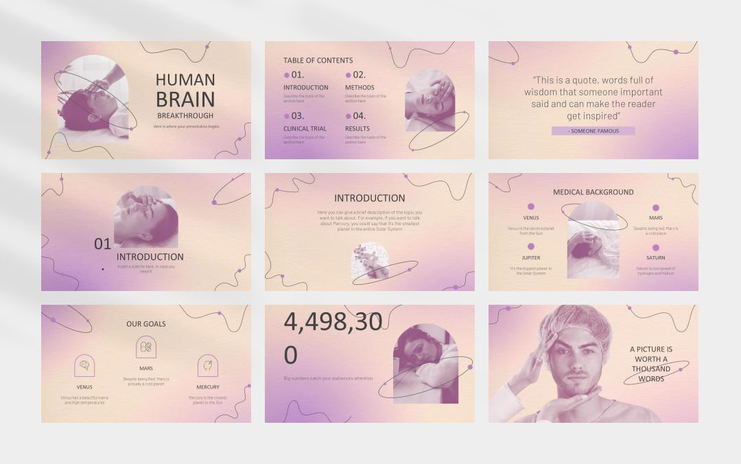 黄色朦胧高级弥散风PPT模板