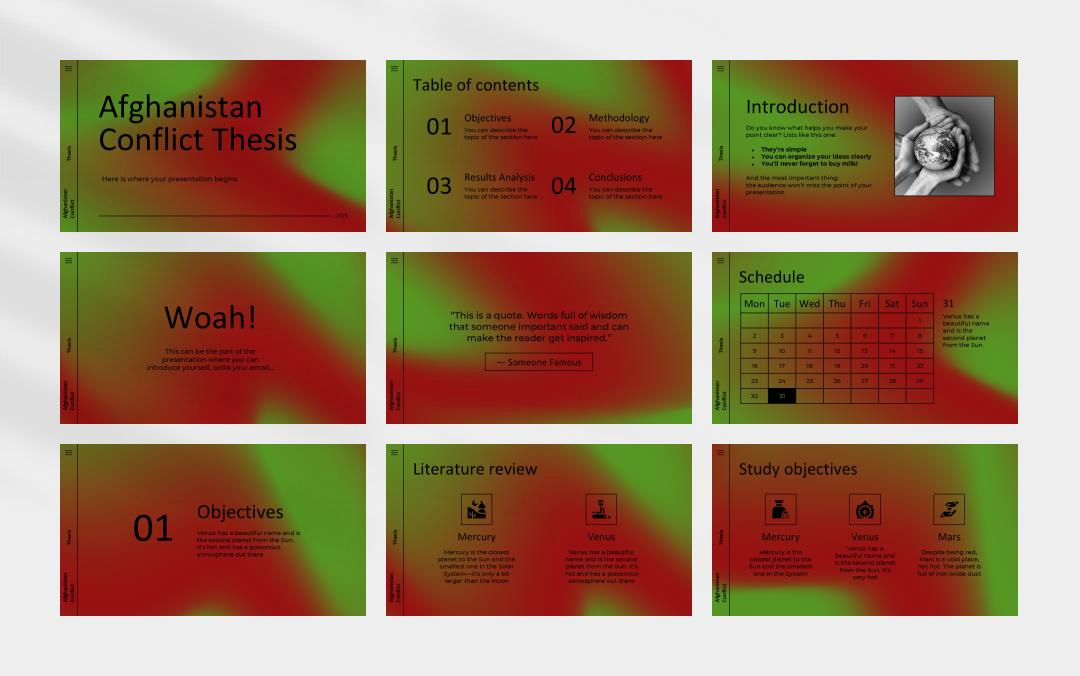 深色高级弥散风PPT模板
