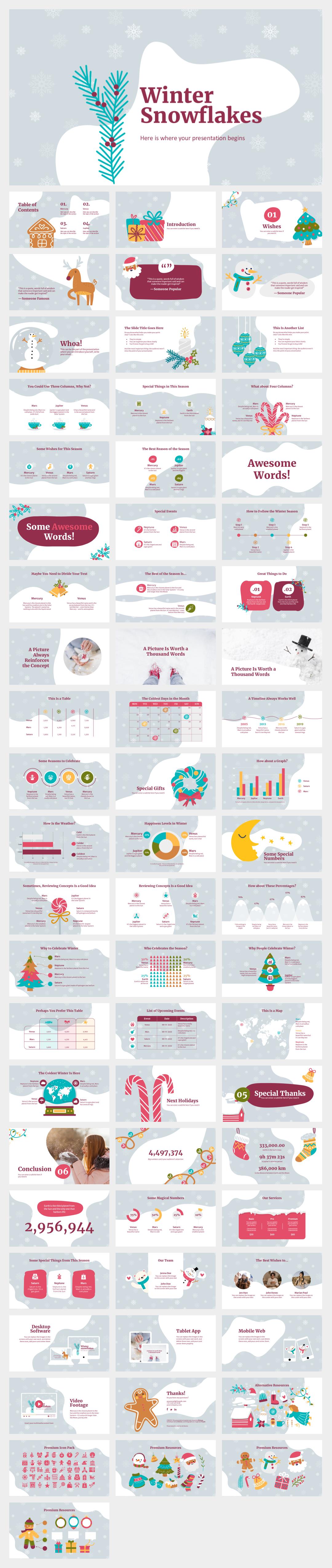 卡通圣诞主题PPT模板