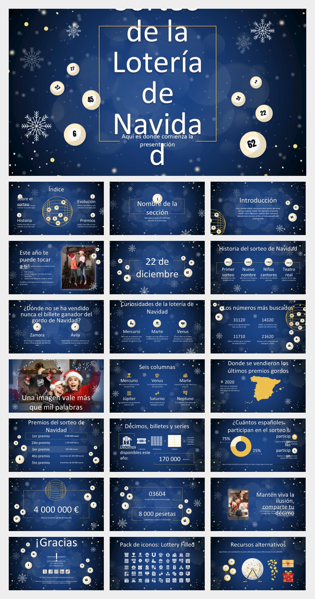 卡通圣诞主题PPT模板