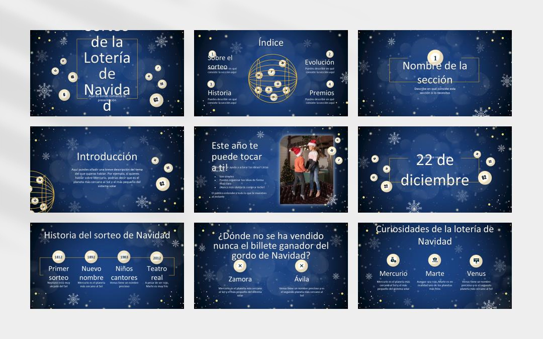 卡通圣诞主题PPT模板