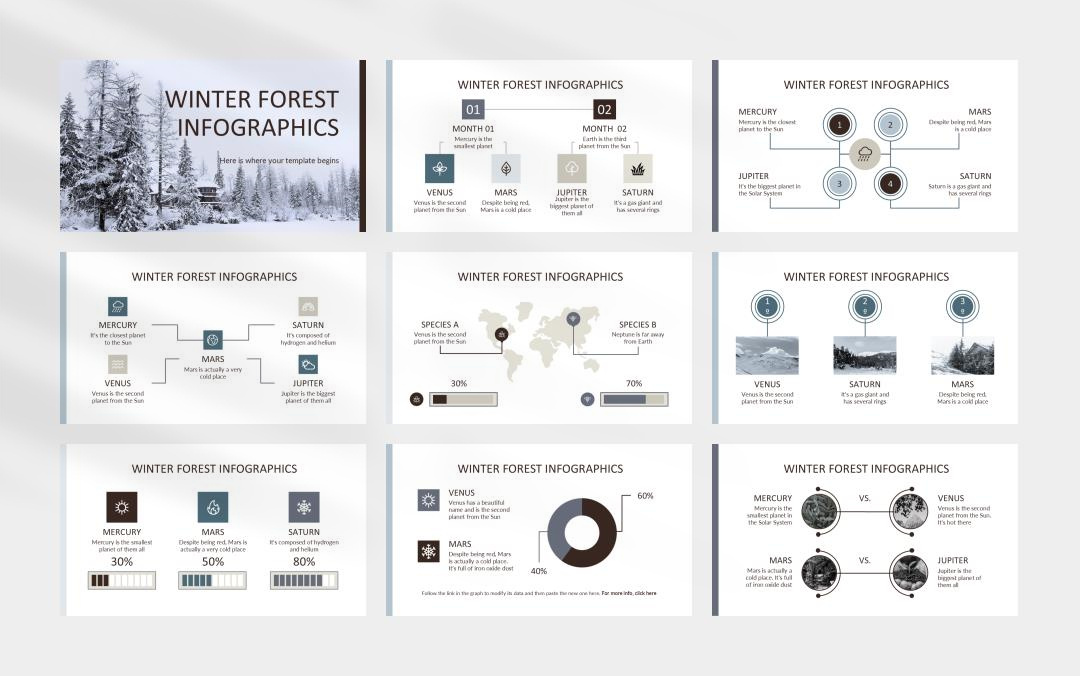 简约高级圣诞主题PPT模板