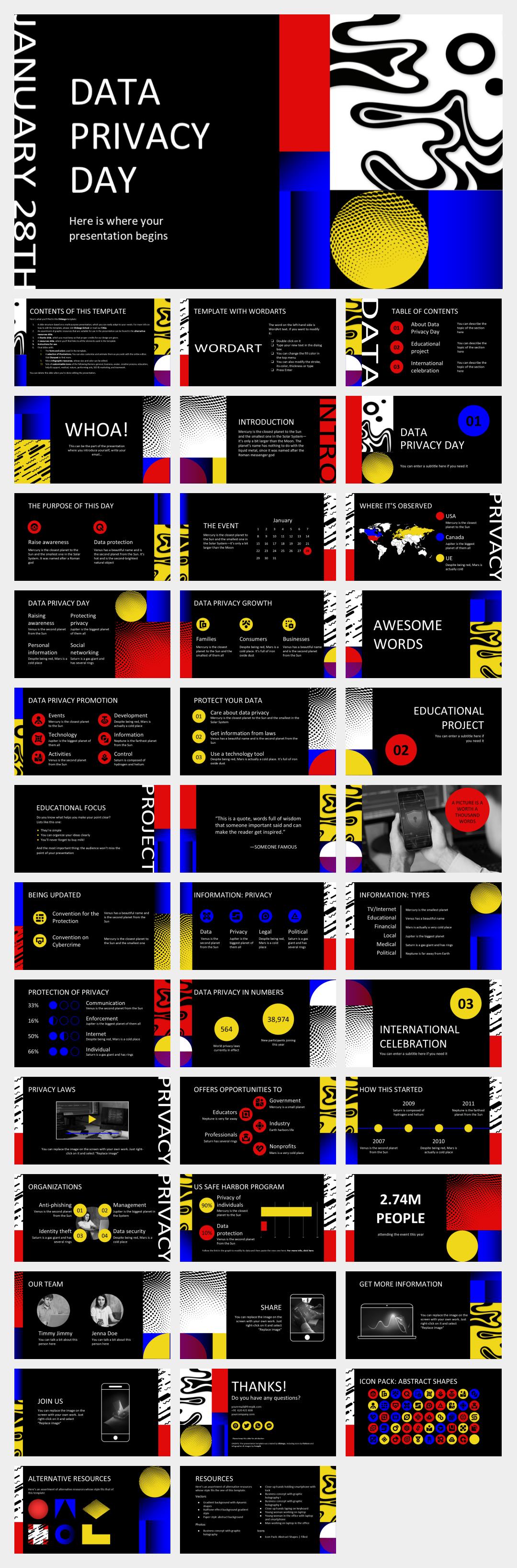 时尚创意个性PPT模板