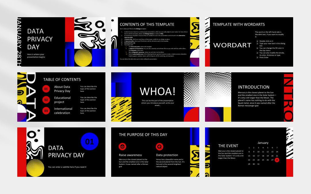 时尚创意个性PPT模板