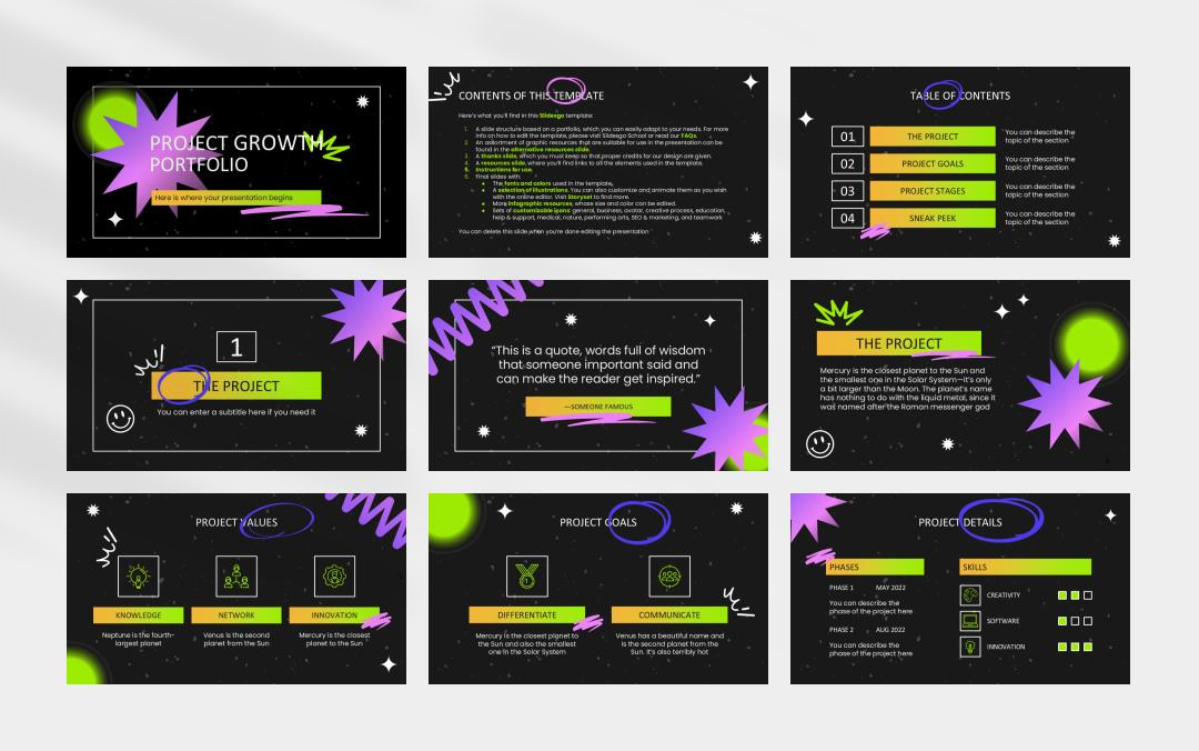 时尚创意个性PPT模板