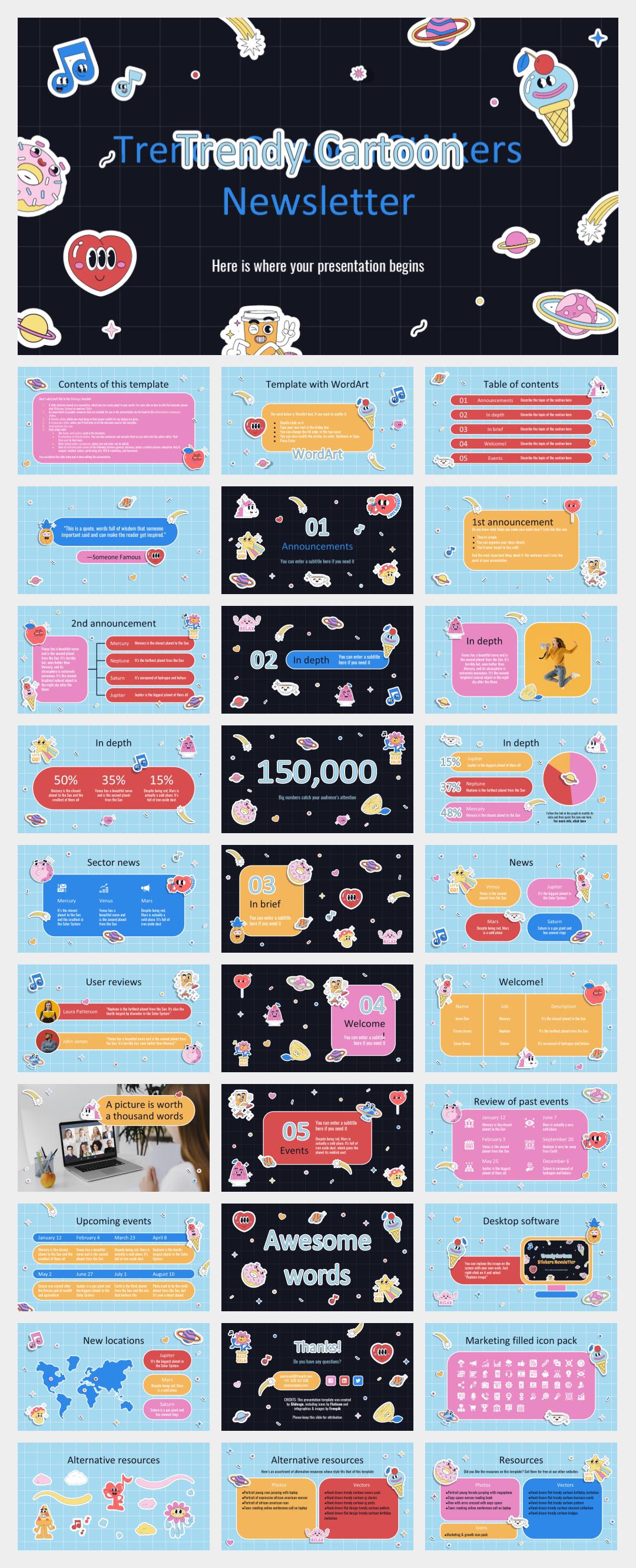 时尚创意个性PPT模板