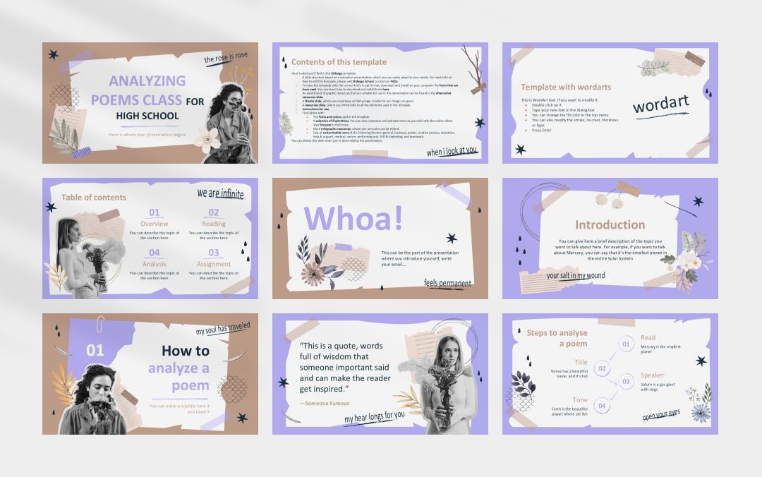 时尚创意个性PPT模板