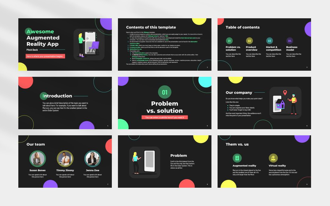 时尚创意个性PPT模板